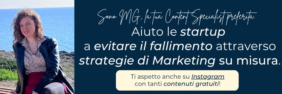 Foto profilo di MG, Content Specialist che aiuta le startup a evitare il fallimento attraverso strategie di marketing su misura